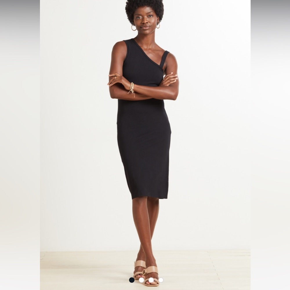 Bobi Cut Out One Shoulder Dress